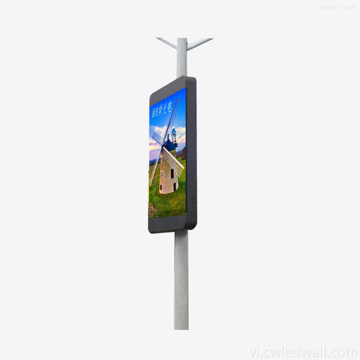 Outdoor Led Wall Billboards P4 Pole Display Screen